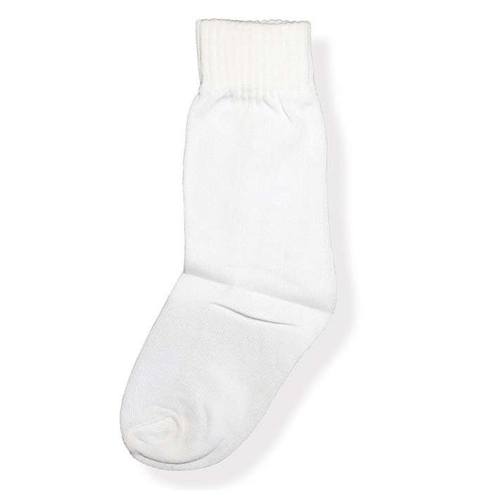 Cotton Plain white School Socks