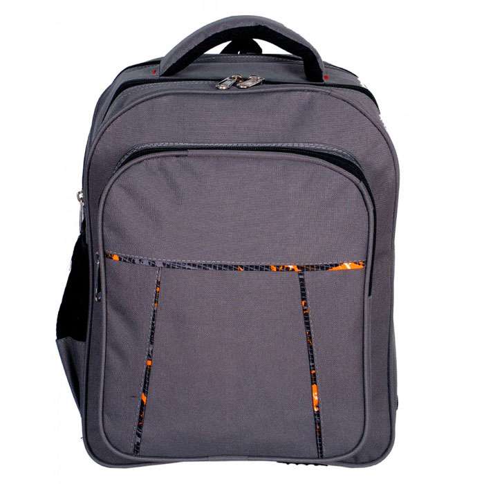 Grey school bag