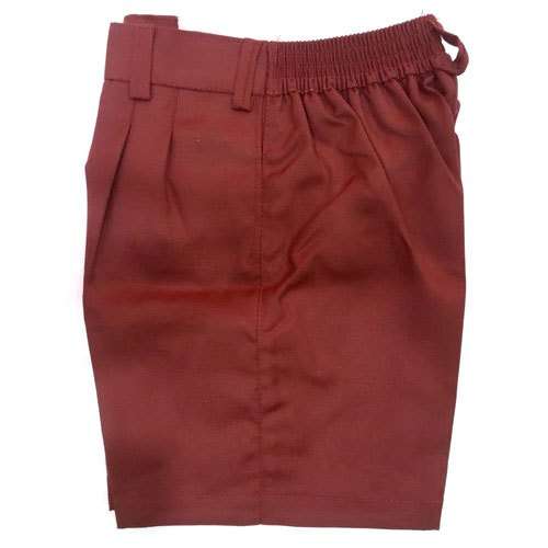 Dark Red School Shorts