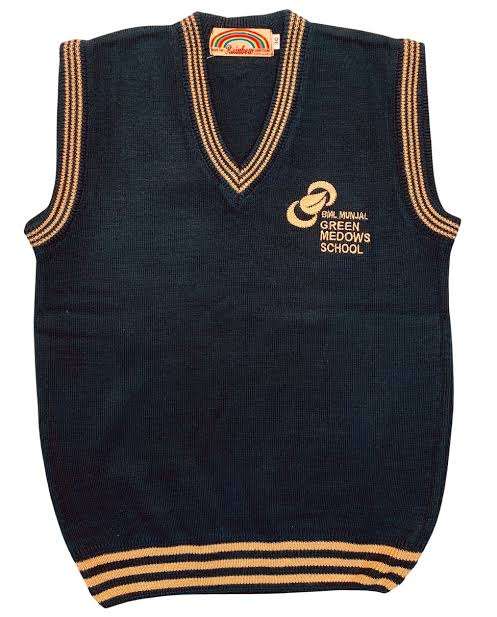 Black-gold half sweater