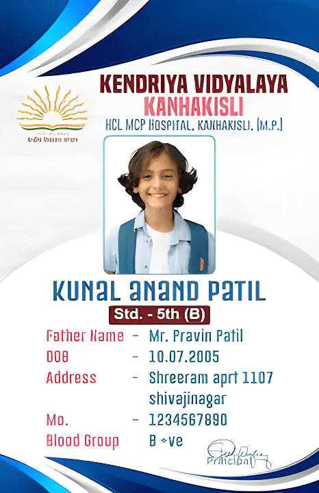 Vertical ID-Card Design 1