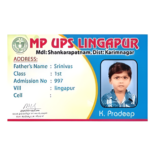 Horizontal ID-Card Design 1